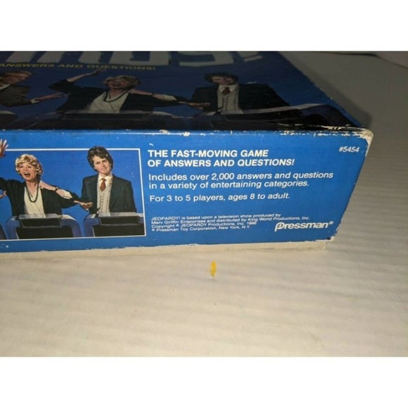 vintage 1986 Jeopardy Board Game Pressman 2nd Edition Alex Trebek Complete - Picture 4 of 12